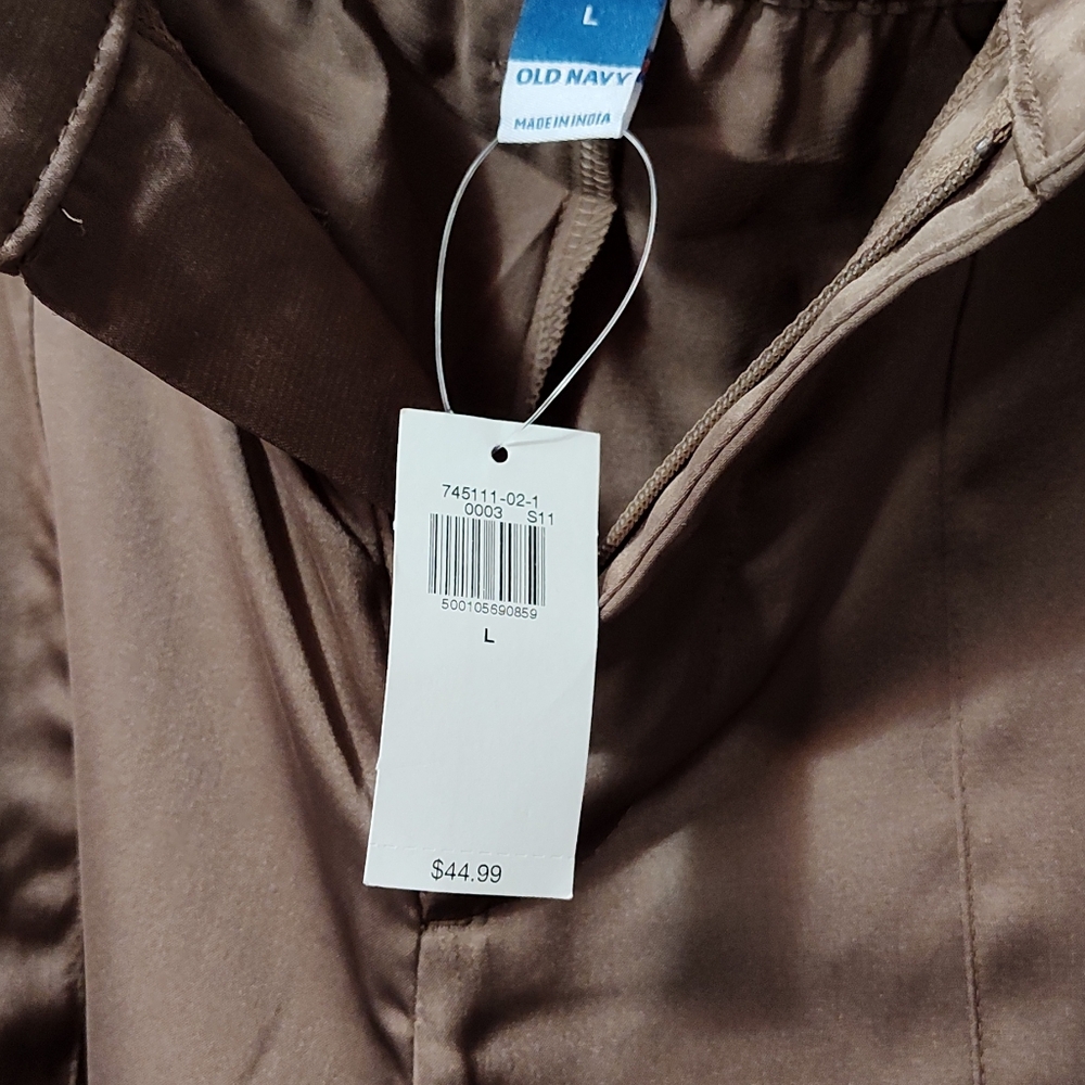 Old Navy silky cargo pants with drawstring at ankles